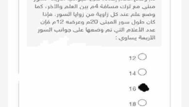 تم وضع أعلام إضاءة على الجوانب الأربعة لسور مبنى مع ترك مسافة 4م بين