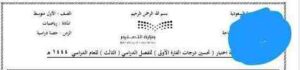 حل نموذج اختبار رياضيات نهائي الصف الأول متوسط الفصل الدراسي الثالث