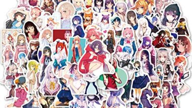 100Pcs Sexy Anime Girl Stickers Pack,Non-naked Lady Stickers Vinyl Waterproof for Teens Adults,Kawaii Anime Girl Stickers,Cute Sexy Hot Girl Stickers for Water Bottles,Laptop,Hydroflask