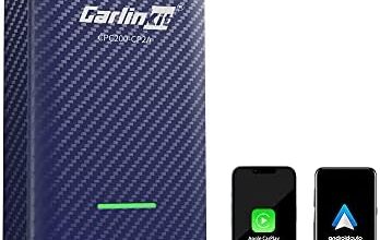 2023 Carlinkit 4.0 carplay Wireless Adapter, 2 in 1 no lag, auto Link Plug & Play for Original car Wired carplay Upgrade Wireless carplay Android auto for iPhone/Android phone10 or Above