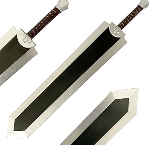 40 Inches Fantasy Dragon Slayer Berserk Guts Foam Sword Perfect for Anime Cosplay Costume Event Party and Collectible