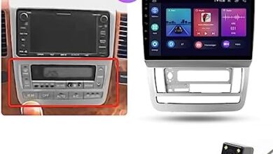 ADMLZQQ for Toyota Alphard 2002-2008 Android Car Stereo Radio with Wireless Apple Car-Play Android Auto 9'' QLED Touch Screen Bluetooth Car Radio with GPS Navi WiFi FM/RDS Backup Camera