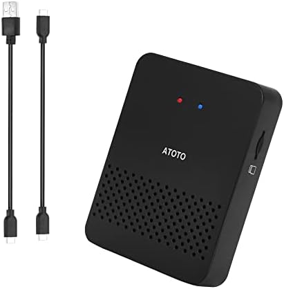 ATOTO AD3AA-BK Wireless Android Auto Adapter, Convert Wired to Wireless for Factory Wired Android Auto or Aftermarket Head Unit, Compatible with Toyota/Nissan/Honda/Ford/Audi/Benz, Online Update