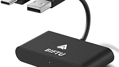 Android Auto Wireless Adapter, Plug and Play Android Auto Dongle for Cars with Factory Wired Android Auto for Android 11 and Above, Auto Connection, USB A/C Adapter