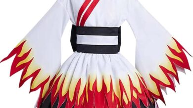 Anime Demon Slayer Girls Kimono Kimetsu no Yaiba Rengoku Kyoujurou Cosplay Costume Vintage Dress