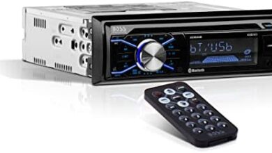 BOSS Audio Systems 508UAB Car Stereo System - Single Din, Bluetooth Audio and Calling Head Unit, Aux-in, USB, Built-in Microphone, CD Player, AM/FM Radio Receiver, Hook Up To Amplifier