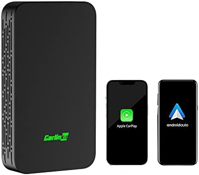 CarlinKit 5.0 Apple CarPlay Wireless Android Auto Adapter, 2air Support twoway Wireless Connection, Wired CarPlay to Wireless, Wired Android Auto to Wireless, Small Design Easy to Install and Carry