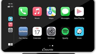 Carpuride 2023 Newest Wireless Apple Carplay & Android Auto,7 Inch Full HD Touch Screen Portable Car Radio Receiver,Car Stereo with Mirror Link, Google, Bluetooth