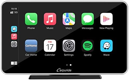 Carpuride 2023 Newest Wireless Apple Carplay & Android Auto,7 Inch Full HD Touch Screen Portable Car Radio Receiver,Car Stereo with Mirror Link, Google, Bluetooth