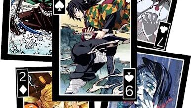 Demon Slayer Cards Poker Deck - Playing Cards Game - Anime Deck of 52 Cards