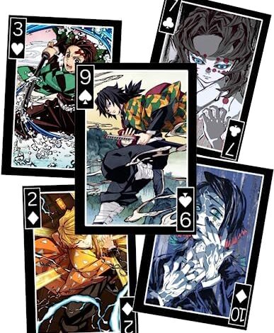 Demon Slayer Cards Poker Deck - Playing Cards Game - Anime Deck of 52 Cards