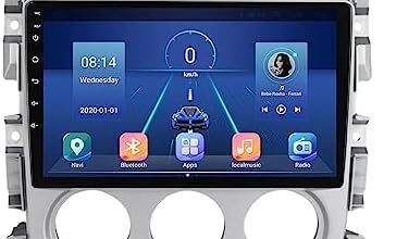 Double Din Car Stereo Bluetooth MP5 Player with Carplay/Android Auto, 9 Inch Touchscreen Radio Receiver with 720P Backup Camera, for Suzuki Liana 2004~2008 Support 4G/WiFi/SWC/DSP,M100s