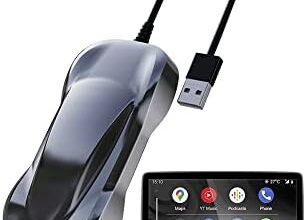 DriveLink Android Auto Wireless Dongle Converts Wired AA Car into Wireless, 2023 Wireless Android Auto Adapter for Android 11+ Phones, USB A & C Plug and Play A2A Adapter