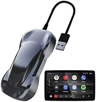 DriveLink Android Auto Wireless Dongle Converts Wired AA Car into Wireless, 2023 Wireless Android Auto Adapter for Android 11+ Phones, USB A & C Plug and Play A2A Adapter