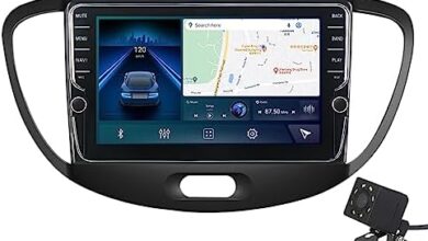 EnwInd Android 12 Car Stereo for Hyundai i10 2007-2013 Car Radio GPS Navigation 8 Inch IPS Screen Built-in Car-Play/Bluetooth/Wireless/Android Auto/4G WiFi/DSP/FM AM/Back Camera