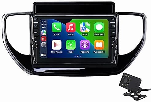 EnwInd Car Radio for Hyundai Solaris 2 2020-2021 Android 12 Car Stereo GPS Navigation 8 Inch IPS Screen Built-in Car-Play/Bluetooth/Wireless/Android Auto/4G WiFi/DSP/FM AM/Back Camera