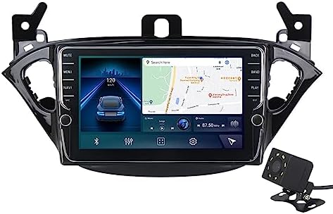EnwInd GPS Navigation Car Radio Android 12 Car Stereo for Opel Corsa 2014-2019 8 Inch IPS Screen Built-in Car-Play/Bluetooth/Wireless/Android Auto/4G WiFi/DSP/FM AM/Back Camera