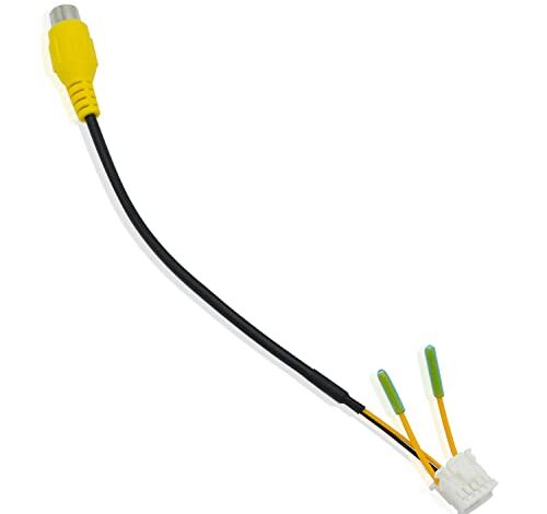 Fiegromech Android Car Stereo Radio RCA Plug 10 Pin Rearview Backup Camera RCA Video Adapter Connector Cable