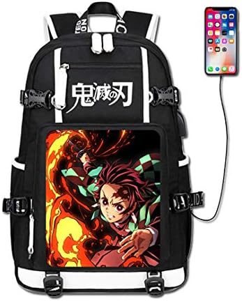 GO2COSY Anime Demon Slayer Kimetsu no Yaiba Backpack Daypack Student Bag School Bag Bookbag