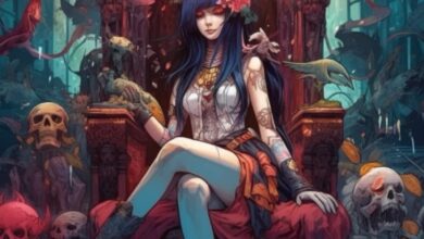 Gothic Anime Girl Adult Coloring Book: Dark Horror Illustrations Creepy Japanese Anime Themed Beauty Intricate Design Darkness Girl Portraits for Relaxation and Stress Relief