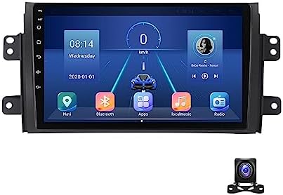 LSHTAR Double Din Car Stereo 9 Inch Touchscreen Car Audio for Suzuki SX4 2006~2014 with 720P Backup Camera Bluetooth GPS Car Radio Receiver Built-in Carplay/Android Auto/DSP/RDS