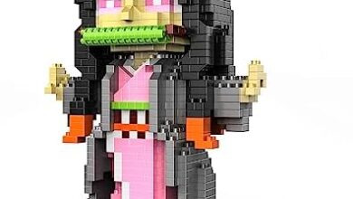 MACTANO Anime Demon Slayer Brickheadz Nezuko Kamado Figure Building Set Micro Mini Building Block Toy for Kids Adult-1162pcs