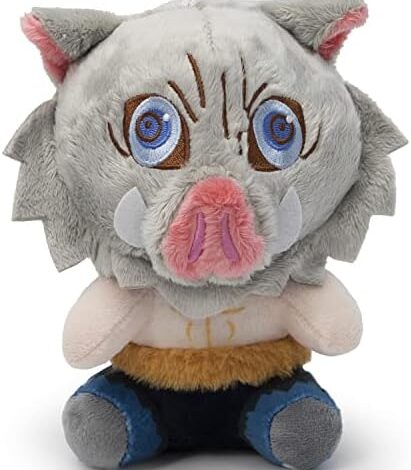 Maikerry 7” Demon Plush Slayer Inosuke Anime Plushies Cartoon Pillow Stuffed Kimetsu No Yaiba Chibi Plushie Toys for Kids, Kin, Friend Birthday Return Gift, Children's, Valentine’s Day Decoration