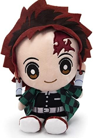 Maikerry 9.2” Demon Plush Slayer Tanjiro Plushie Doll Anime Plushies Demon Slayer Stuffed Toys Kimetsu No Yaiba Chibi for Kids, Kin, Friend Birthday Return Gift, Children's, Valentine’s Day Decoration
