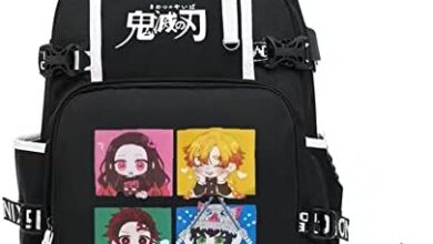 Mxcostume Anime Backpack Cartoon Pattern Printing Laptop Bookbag Cosplay Accessories (Pattern-2)