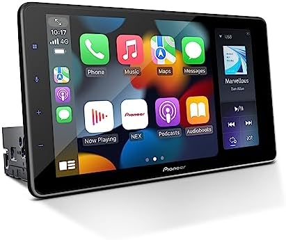 Pioneer DMH-WT3800NEX Single-DIN Digital Multimedia Receiver, with Apple CarPlay, Android Auto and Amazon Alexa Integration, Bluetooth and Backup Camera Compatibility, 9” Touchscreen