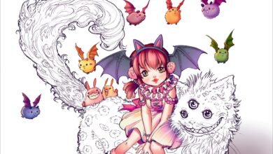 Pop Manga Cute and Creepy Coloring Book