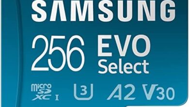 SAMSUNG EVO Select Micro SD-Memory-Card + Adapter, 256GB microSDXC 130MB/s Full HD & 4K UHD, UHS-I, U3, A2, V30, Expanded Storage for Android Smartphones, Tablets, Nintendo-Switch (MB-ME256KA/AM)