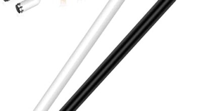 Stylus for iPad (2 Pcs), StylusHome Magnetic Disc Universal Stylus Pens Touch Screens for Apple/iPhone/Ipad pro/Mini/Air/Android/Microsoft/Surface All Capacitive Touch Screens - Black/White