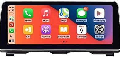 UKALOU 12.3" Wireless Carplay Auto Android 12 Car Multimedia Display Screen GPS WiFi 4G Compatible with 5 Series F10 F11 F12 F15 F18 CIC NBT (Color : NBT 8Core 8G 128G)