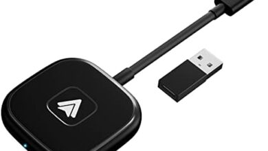 Wireless Android Auto Adapter,Android Wireless Car Dongle,2023 Upgraded Version,Suitable for All Cars Factory Wired Android Auto,Plug and Play,Low Latency,Easy to Install