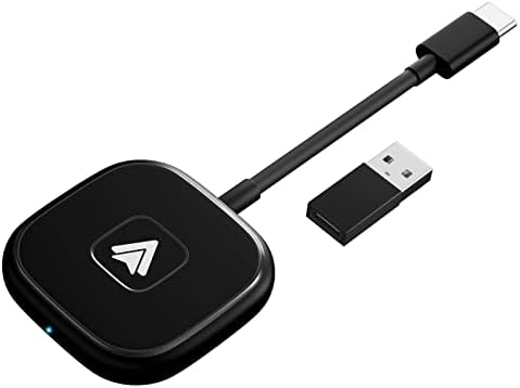 Wireless Android Auto Adapter,Android Wireless Car Dongle,2023 Upgraded Version,Suitable for All Cars Factory Wired Android Auto,Plug and Play,Low Latency,Easy to Install