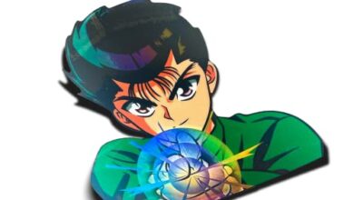 Yusuke Urameshi Holographic Sticker Waterproof weatherproof car sticker anime sticker for your vehicle for your car Kazuma Kuwabara Hiei Youko Kurama Kazuma Kuwabara