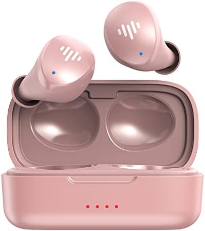 iLuv myBuds Wireless Earbuds, Bluetooth 5.3, Built-in Microphone, 20 Hour Playtime, IPX6 Waterproof Protection, Compatible with Apple & Android, Includes Charging Case & 4 Ear Tips, TB100 Rose Gold