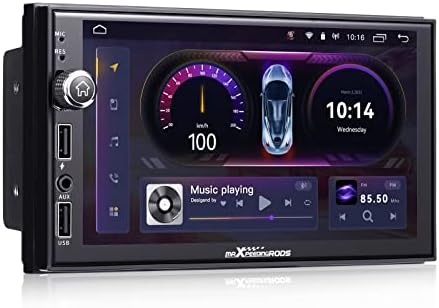 maXpeedingrods Android Double Din Car Stereo Radio with Wireless Apple CarPlay & Android Auto, 7 Inch HD Touch Screen in-Dash GPS Navigation Head Unit,Bluetooth,Wi-Fi,Dual MIC,USB Fast Charging,2G+32G