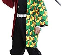 miccostumes Men's Multiple Color Haori Demon Killing Corps Team Uniform Full Set Cosplay Costume