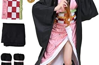 miccostumes Womens Girls Kimono Cosplay Costume with Bamboo