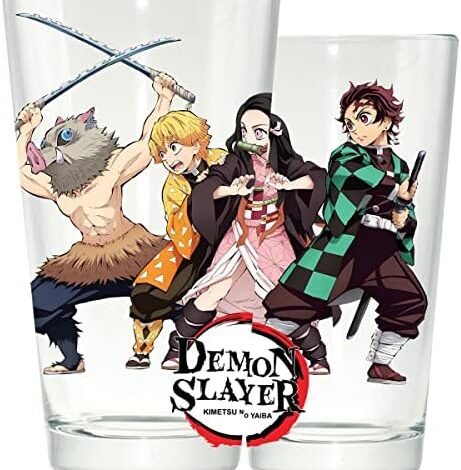 Anime Demon Slayer Group Pint Glass