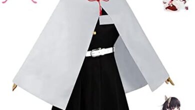 BLIBUNALA Cosplay Costume Uniform Outfit Kimono Demon Slayer Costume Anime Full Set Halloween for Kids Boys Girls Role Play Dress Suit (140, Mixed Color)