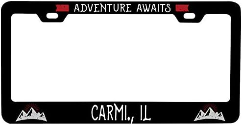 Carmi. Illinois Vanity Metal License Plate Frame