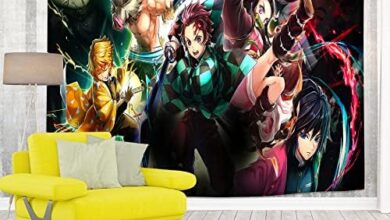 ESRBSO Anime Tapestry Anime Poster,bright Colors, High-definition Graphics, a Party Home Decor Gift for Anime Fans