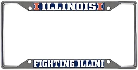FANMATS NCAA Chrome Metal License Plate Frame