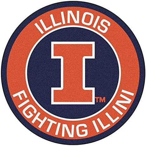 Illinois Illini Stickers (Any Size) Illinois Fighting Illini Decal Vinyl for car bamper, hemlet, Laptop, tumblers, Window Team Logo