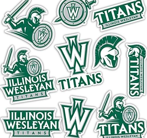 Illinois Wesleyan University Sticker Titans IWU Stickers Vinyl Decals Laptop Water Bottle Car Scrapbook T2 (Type 2)