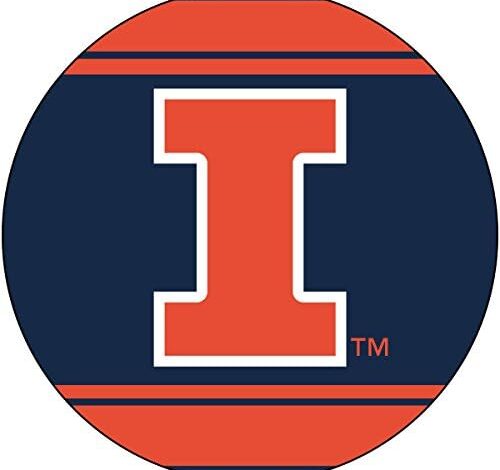 R and R Imports Illinois Fighting Illini 4 Inch Round Magnet