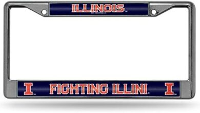 Rico Industries NCAA Unisex-Adult Bling Chrome License Plate Frame